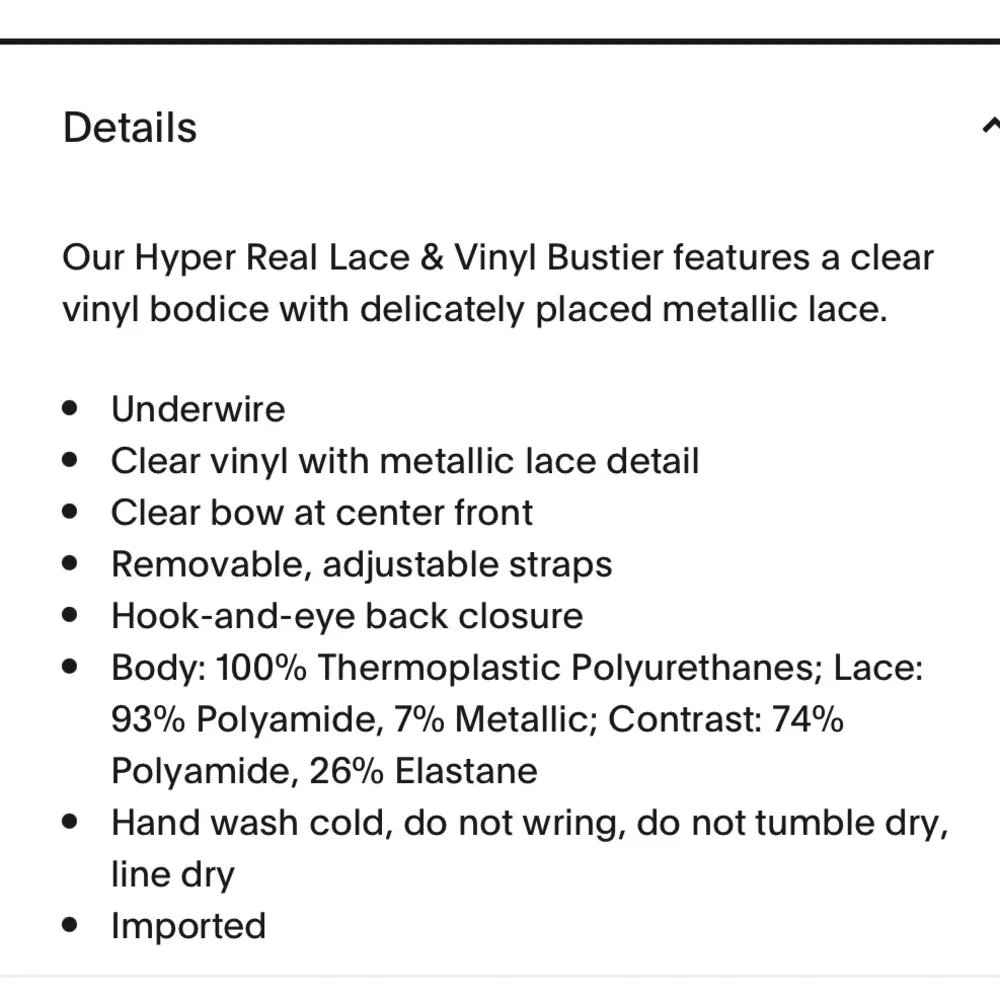 (XS) Savage x Fenty Lace & Vinyl Bustier Bra Extra Small Clear Metallic Blue - Picture 14 of 14